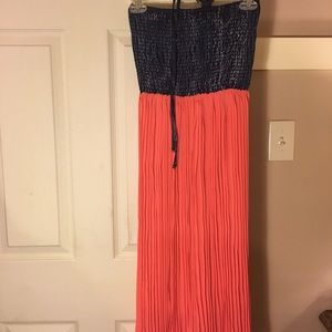 Strapless/halter sundress